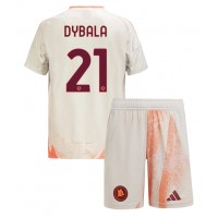 Dres AS Roma Paulo Dybala #21 Preč pre deti 2024-25 Krátky Rukáv (+ trenírky)